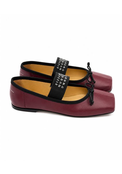 Ballerina con logo MM6 KIDS MAISON MARGIELA | 83875BORDEAUX